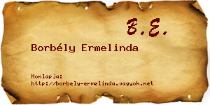 Borbély Ermelinda névjegykártya